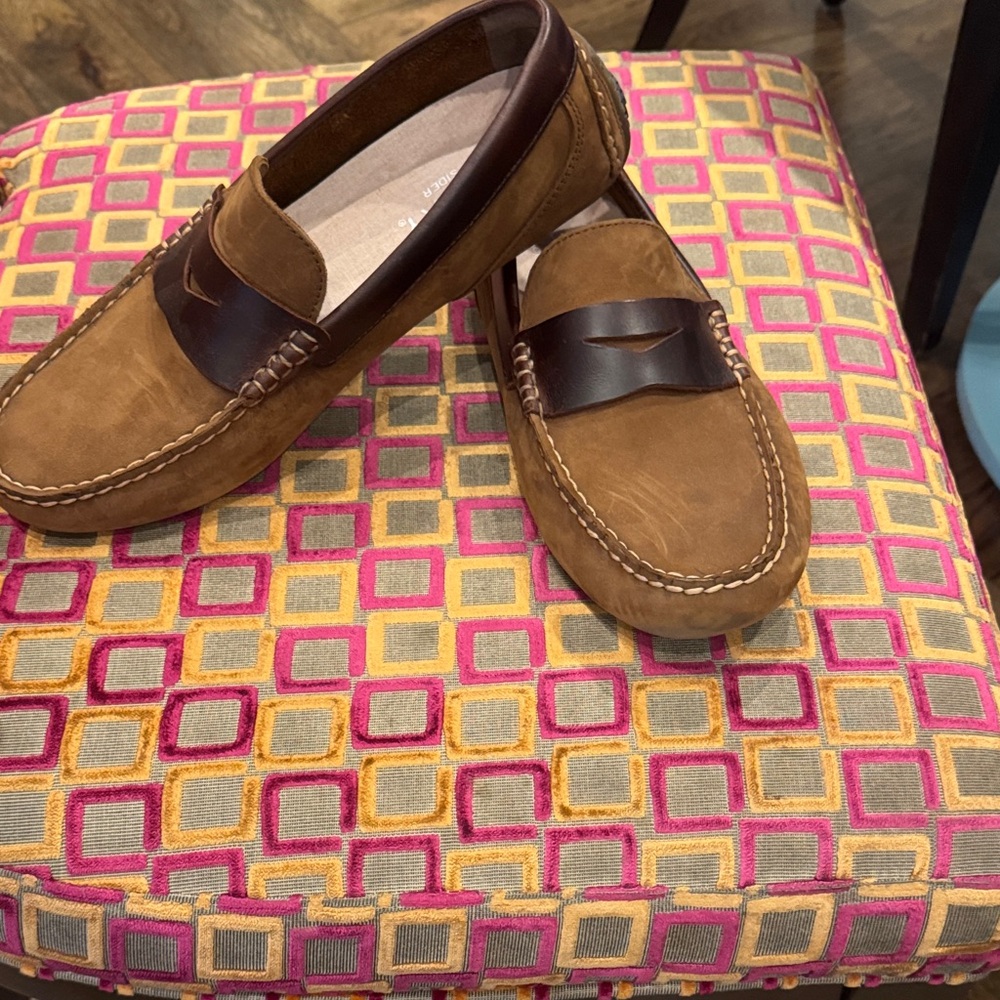 Sperry Tan and Brown Leather Loafers